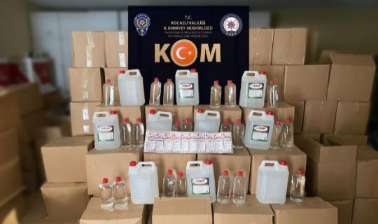 4 ton 225 litre kaçak etil alkol ele geçirildi