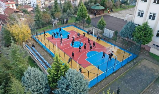 Büyükşehir’den, 120 okula daha basketbol ve voleybol sahası