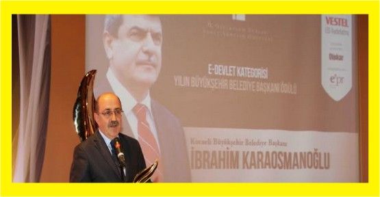 Başkan Karaosmanoğlu’na bir ödül daha