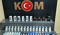 46 adet kaçak cep telefonu ele geçirildi