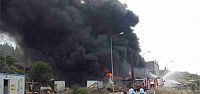 Kocaeli'deki fabrika yangını