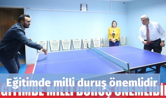 Eğitimde milli duruş önemlidir