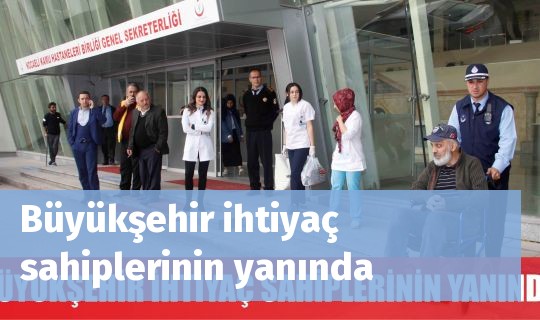 Büyükşehir ihtiyaç sahiplerinin yanında