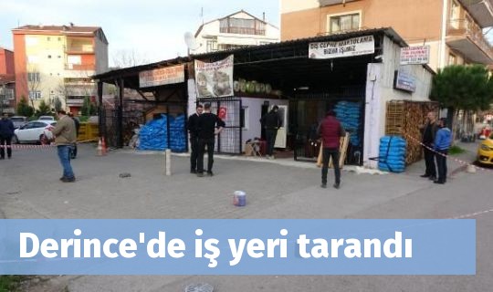 Derince'de iş yeri tarandı