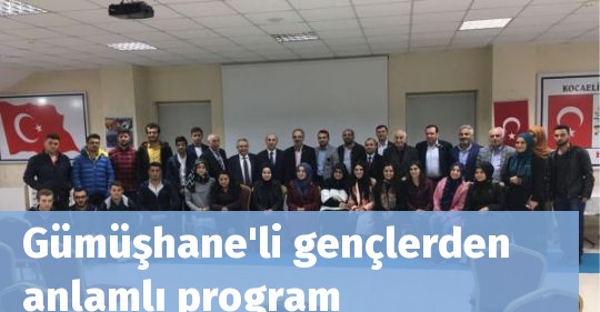 Gümüşhane'li gençlerden anlamlı program