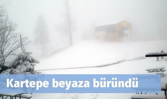 Kartepe beyaza büründü