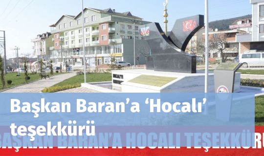 Başkan Baran’a ‘Hocalı’ teşekkürü