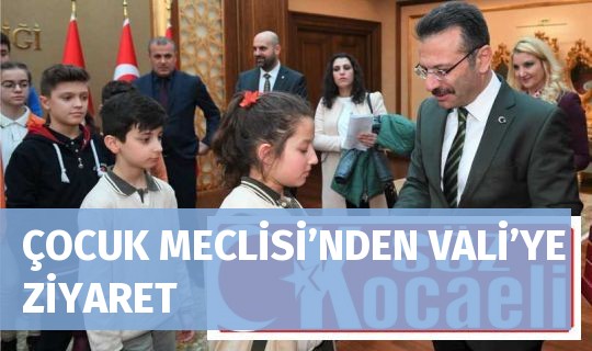 ÇOCUK MECLİSİ’NDEN VALİ’YE ZİYARET