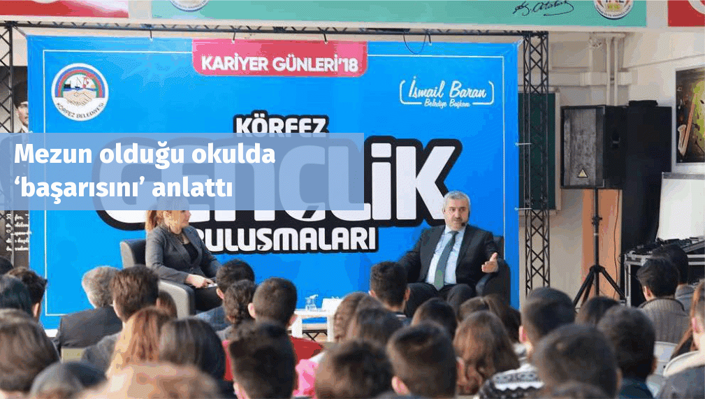 Mezun olduğu okulda  ‘başarısını’ anlattı