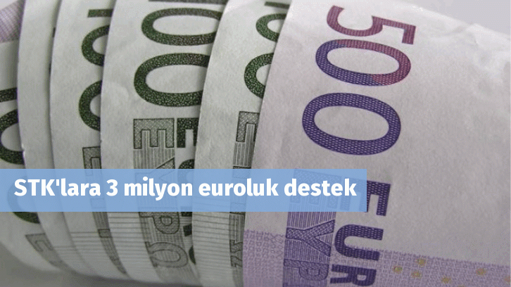 STK'lara 3 milyon euroluk destek