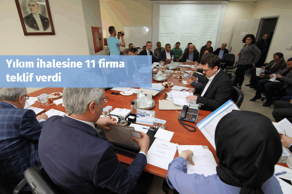 Yıkım ihalesine 11 firma teklif verdi