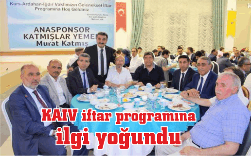 (KAIV )Kars Ardahan Iğdır Vakfı iftar programına ilgi yoğundu