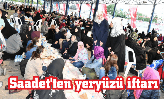 Saadet'ten yeryüzü iftarı
