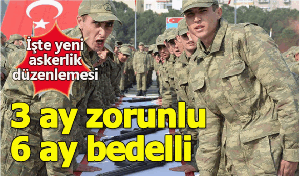 9 ay tek tip zorunlu askerlik düzenlemesi nedir?