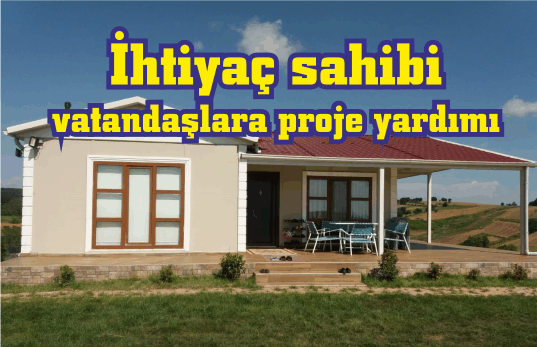 İhtiyaç sahibi vatandaşlara proje yardımı