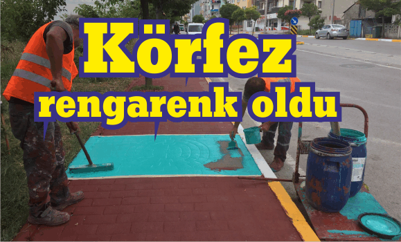 Körfez rengarenk oldu