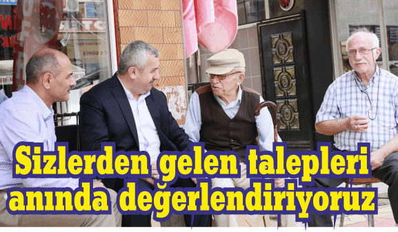 Sizlerden gelen talepleri  anında değerlendiriyoruz