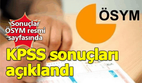  KPSS 2018 Lisans sonuçları açıklandı