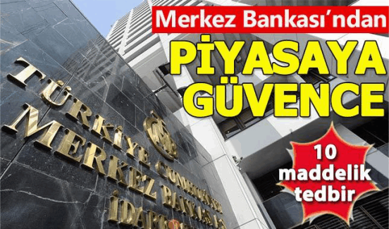 Merkez Bankası'ndan dövizdeki artışa 10 maddelik tedbir