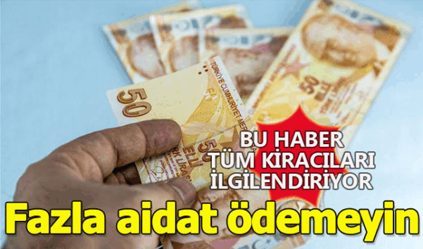 Tüm kiracıları ilgilendiren aidat detayı