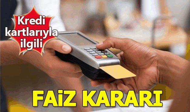 2019 yılı kredi kartı faiz oranları belirlendi