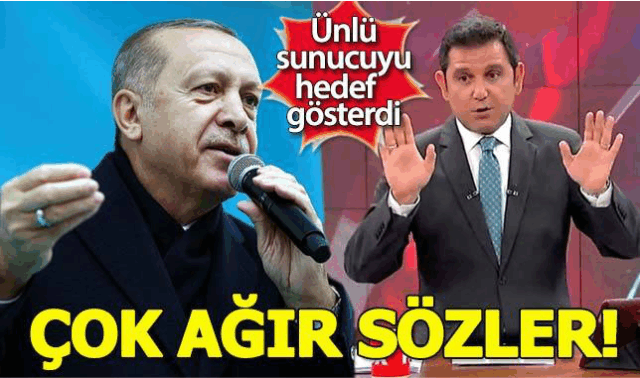 Cumhurbaşkanı Erdoğan'dan Fatih Portakal'a çok ağır sözler