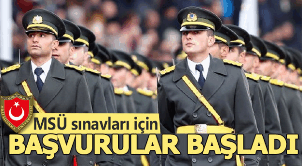 MSÜ askeri öğrenci başvuru şartları nelerdir, 2019 Milli Savunma Üniversitesi sınav başvurusu ne zaman, nasıl yapılır?