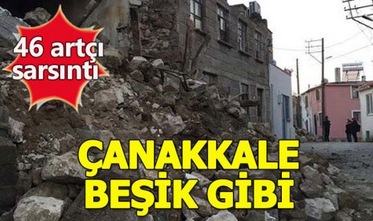 Çanakkale'de deprem sonrası 46 artçı sarsıntı meydana geldi