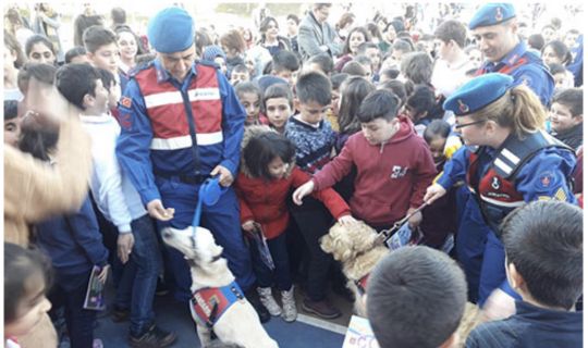 Jandarma ilkokulda tanıtımda bulundu