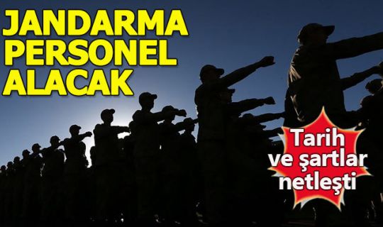 Jandarma uzman erbaş alımı başvuru şartları neler - Jandarma personel alımı başvurusu ne zaman?