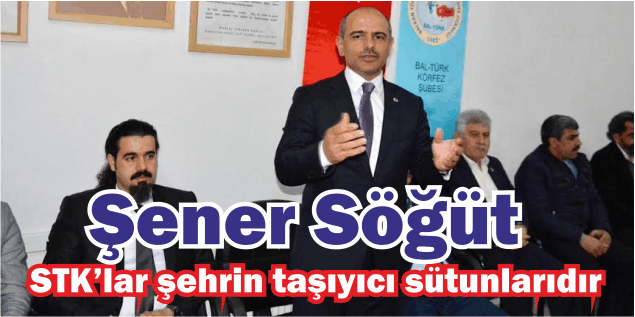 Şener Söğüt, “STK’lar şehrin taşıyıcı sütunlarıdır”