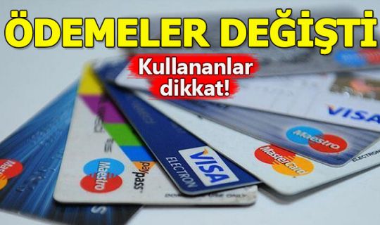 Kredi kartı asgari tutarları değişti