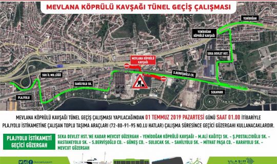 Plajyolu’nda, trafik düzenlemesi