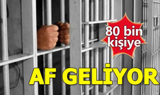 80 bin kişiye af geliyor