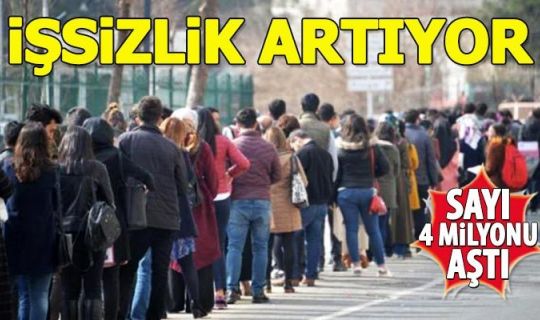 Nisan ayında işsizlik arttı