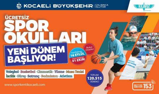 Büyükşehir, kış dönemi spor okulları başlıyor