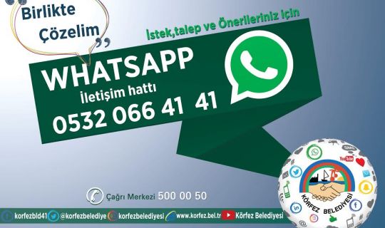 Körfez’de whatsapp hattı devrede