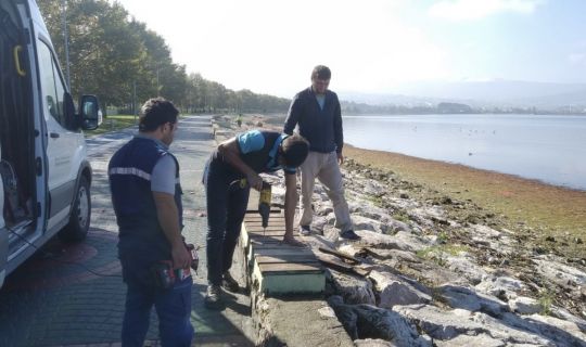 Ömer Türkçakal Bulvarı, Sahili’nde kentsel donatılar yenilendi