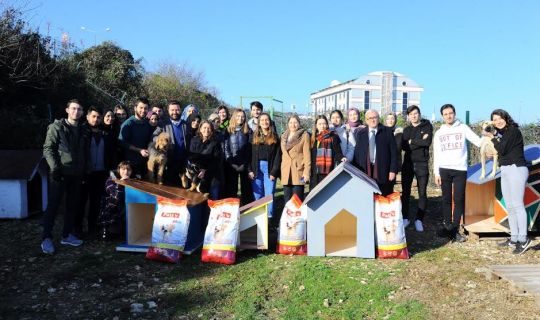 Umuttepe’deki sokak hayvanlarına yardım eli