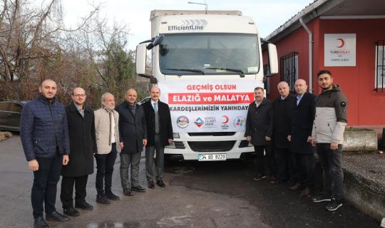 Körfez’den Elazığ ve Malatya’ya yardım tırı