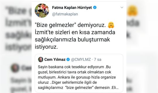 Başkan Hürriyet, Cem Yılmaz’ı İzmit’e davet etti