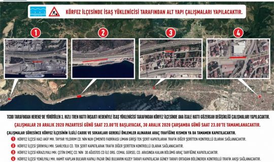 Körfez ilçesinde trafik düzenlemesi