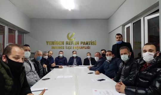 Yeniden Refah Partisi Derince İlçe Başkanlığı, olarak Haftalık toplantısını gerçekleştirdi