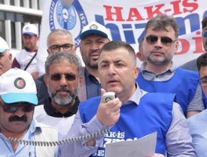 HAK-İŞ/Hizmet-İş Sendikası, sert tepki gösterdi.