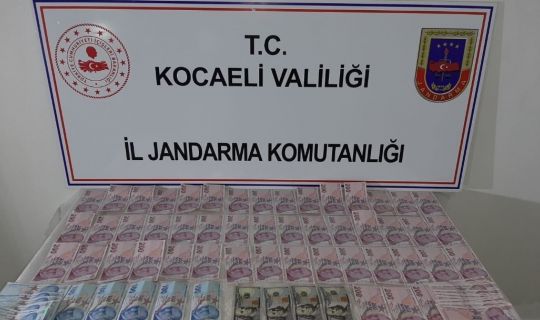  Kocaeli İl Jandarma Komutanlığı, sahte para operasyonu düzenledi