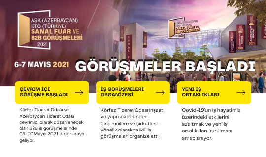 KTO- Azerbaycan Ticaret Odası Online İkili İş görüşmeleri Başlıyor