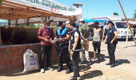 Hayvan Pazarında, dolandırıcılık olaylara karşı bilgilendirici broşürler dağıtıldı