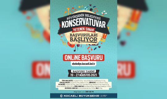 Büyükşehir Konservatuvarı için başvuru süresi Perşembe günü başlıyor