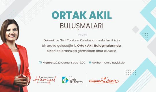 İzmit Belediyesi ve dernekler  2’nci kez Ortak Akıl’da buluşuyor