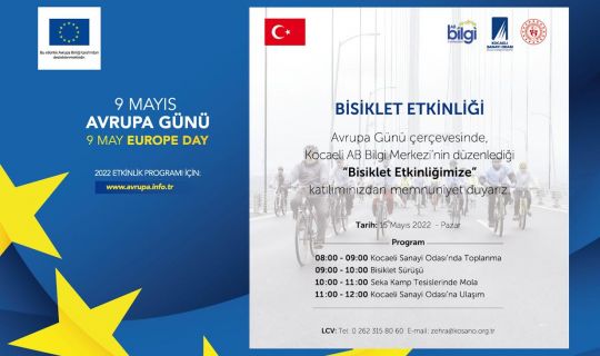 Avrupa Günü Bisiklet Etkinliği düzenleniyor